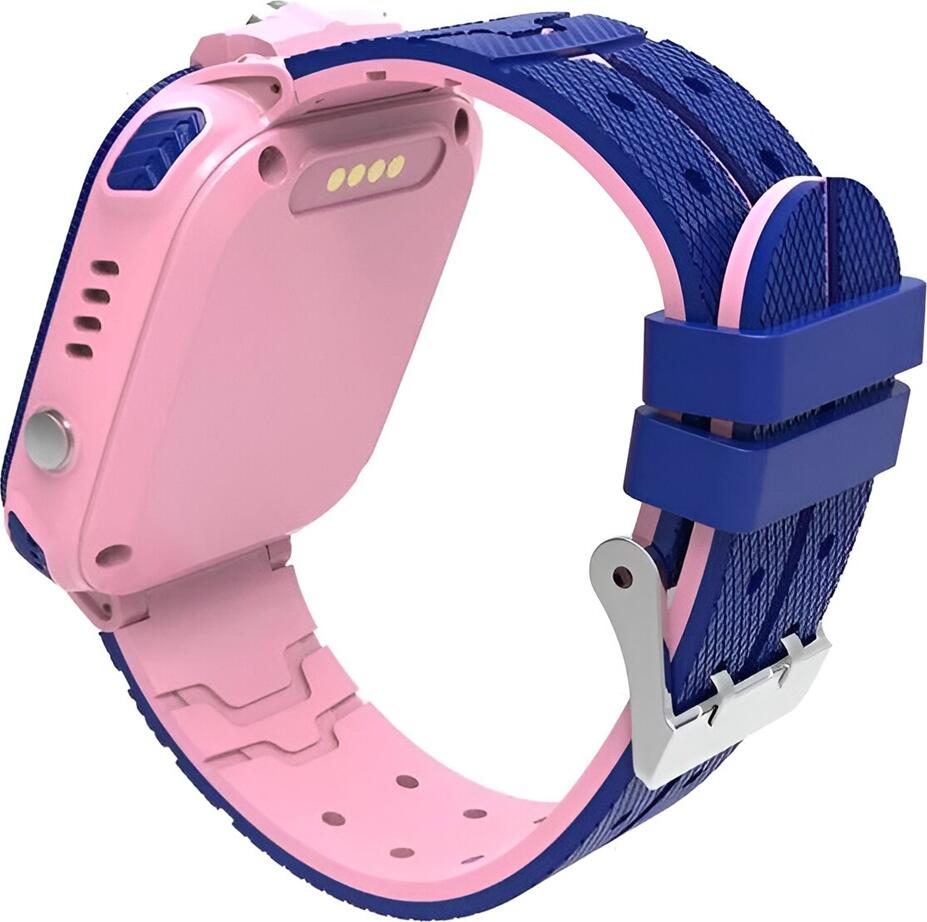 Helmet 2G-TD27 Smart Kids Watch with GPS Tracking, 1.44" IPS Touch Screen, Two-Way Calling, SOS Button, IP67 Waterproof, 400mAh Battery, Android & iOS, Pink