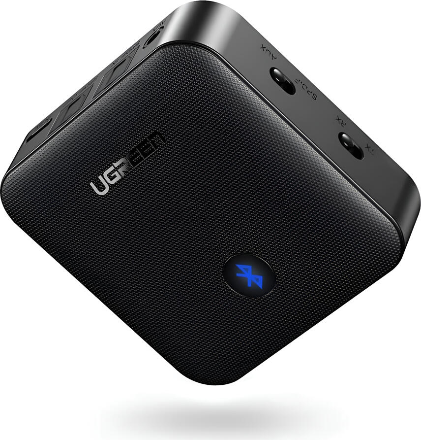 UGREEN Adapter Audio Transmitter + Receiver Bluetooth V5.0, Battery 200mAh, up to 10hours CM144, Black