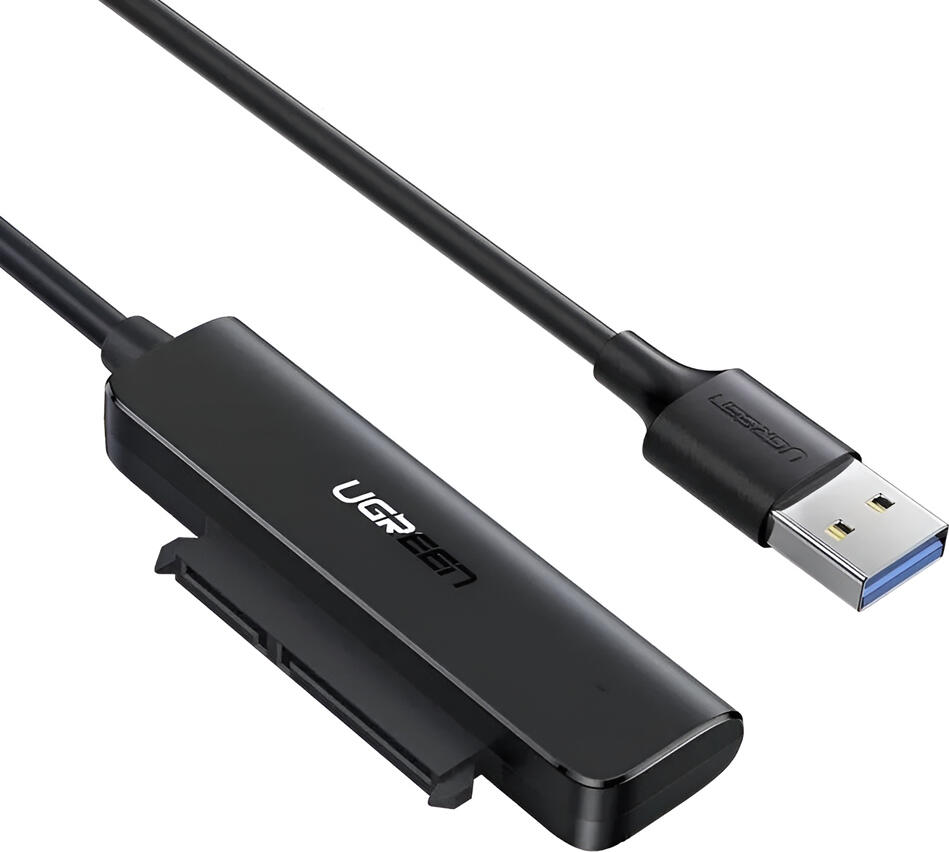 UGREEN CM321 USB 3.0 to SATA III Adapter Cable for 2.5 inch HDD SSD, 5Gbps Transfer Speed, UASP TRIM S.M.A.R.T Support, Plug & Play External Hard Drive Case