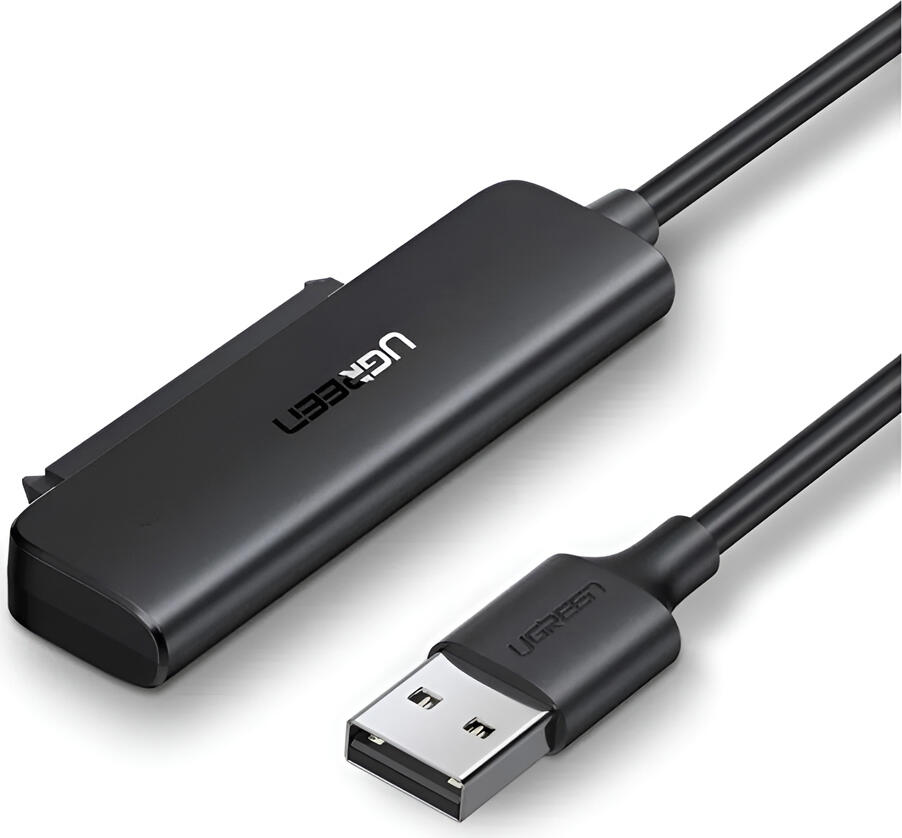 UGREEN CM321 USB 3.0 to SATA III Adapter Cable for 2.5 inch HDD SSD, 5Gbps Transfer Speed, UASP TRIM S.M.A.R.T Support, Plug & Play External Hard Drive Case