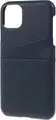 Blue Leather Back Cover Case for iPhone 11 with Integrated Rear Card Pocket