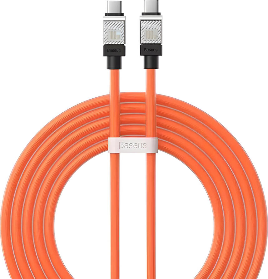 Baseus Cable CoolPlay Series Type-C to Type-C 5A 100W 2m, Orange