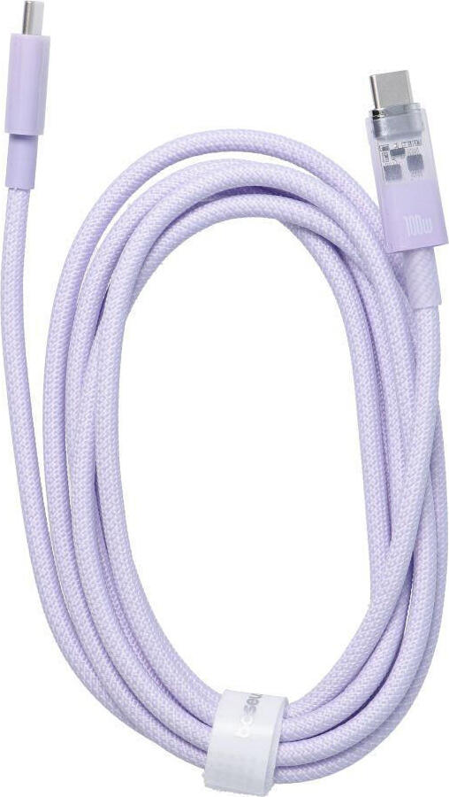 Baseus Cable Explorer Smart Temperature Type-C to Type-C 5A 100W 2m, Nebula Purple