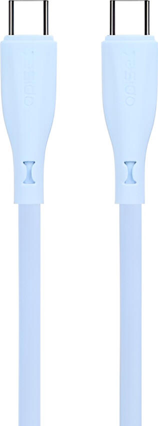 Yesido Cable Liquid Silicone Series Type-C to Type-C 60W 1m, Blue