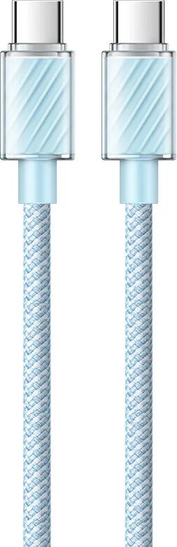Mcdodo Dichromatic Series USB Type-C to Type-C Cable, Blue, 100W 5A PD Fast Charging, 1.2m Nylon Braided Durable Cord for MacBook, iPad Pro, Type-C Laptops