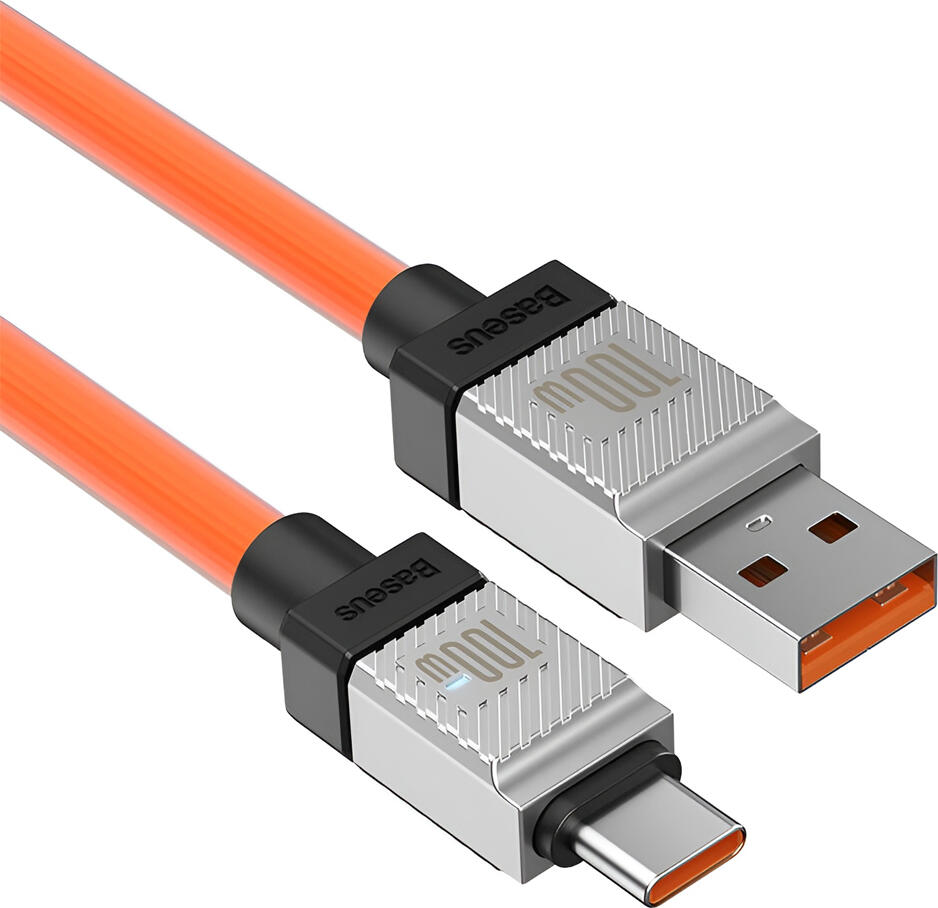 Кабель для зарядки Baseus CoolPlay Series USB-A на USB-C CAKW000707, 12Вт 2.4А, в оплетке, передача данных до 480 Мбит/с, 2м