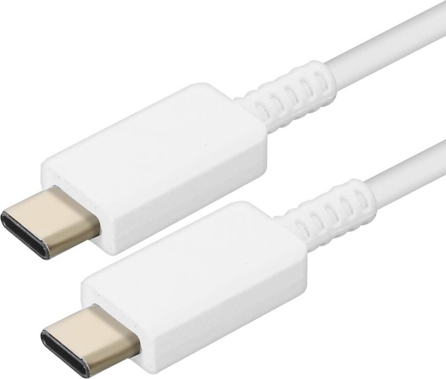 Samsung USB-C to USB-C Cable 5A, 100W Power Delivery, Super Fast Charging 2.0, 480 Mbps Data Transfer, 1m, White