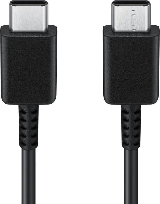 Samsung USB-C to USB-C Cable EP-DX310, 1m, 3A Fast Charging up to 25W, USB 2.0 Data Transfer 480Mb/s, Compatible with USB-C Devices, Black