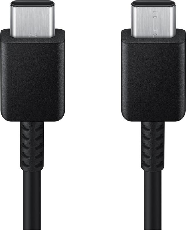 Cablu Samsung USB-C la USB-C EP-DX310, 1.8 m, Incarcare Rapida 3A pana la 60W, Transfer Date USB 2.0 480Mb/s, Compatibil cu dispozitive USB-C, Negru