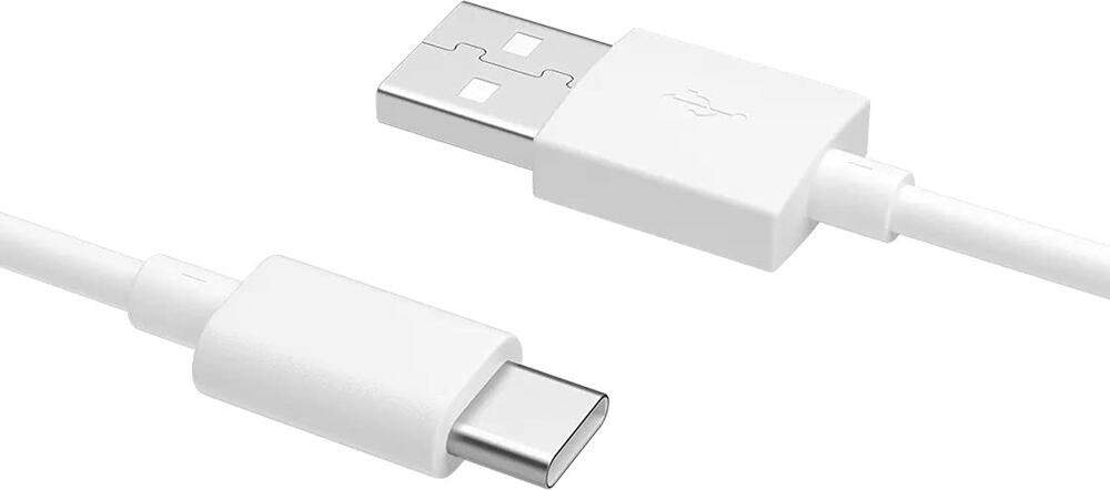 Oppo DL143 USB-A to USB-C Charging and Data Cable, 33W Fast Charge 3A Max, 1.5m, PVC Bend-Resistant Design, White
