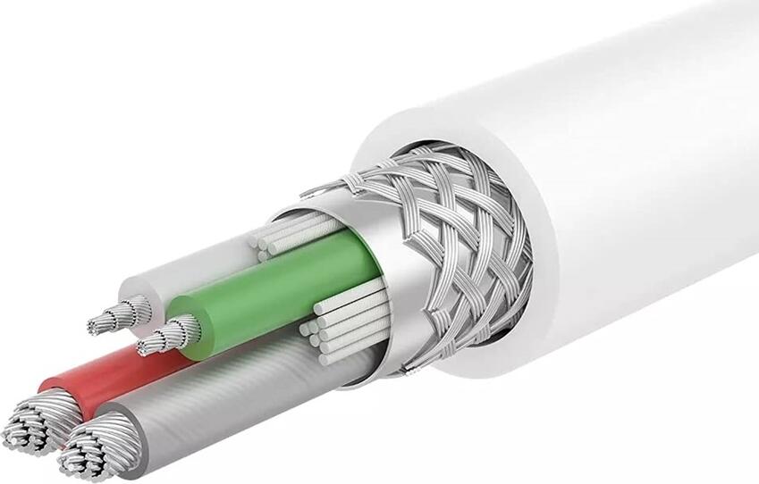 Oppo DL143 USB-A to USB-C Charging and Data Cable, 33W Fast Charge 3A Max, 1.5m, PVC Bend-Resistant Design, White