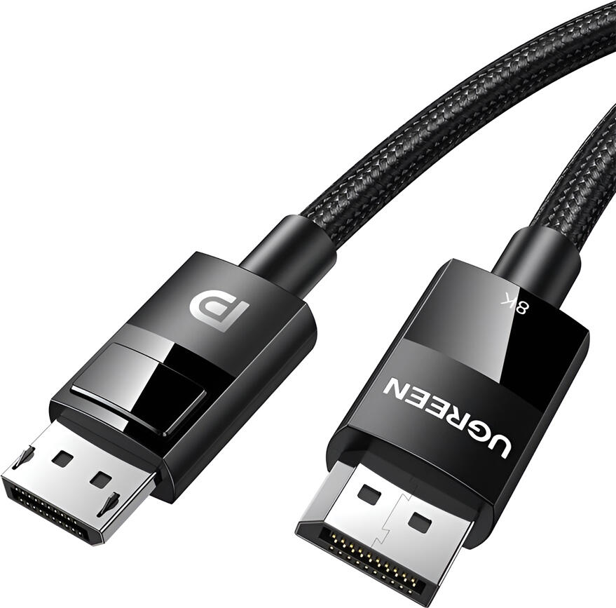 UGREEN DP114 DisplayPort 1.4 Cable, 8K@60Hz 4K@240Hz HDR Video Audio, Nylon Braided DP to DP Cord, 32.4Gbps High Speed for Gaming PC Monitor GPU, 1.5m