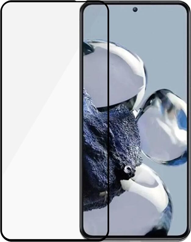Защитное стекло Helmet Diamond Glass 5D для Xiaomi 12T и 12T Pro, закаленное стекло с изогнутыми краями, ударопрочное и устойчивое к царапинам, черное