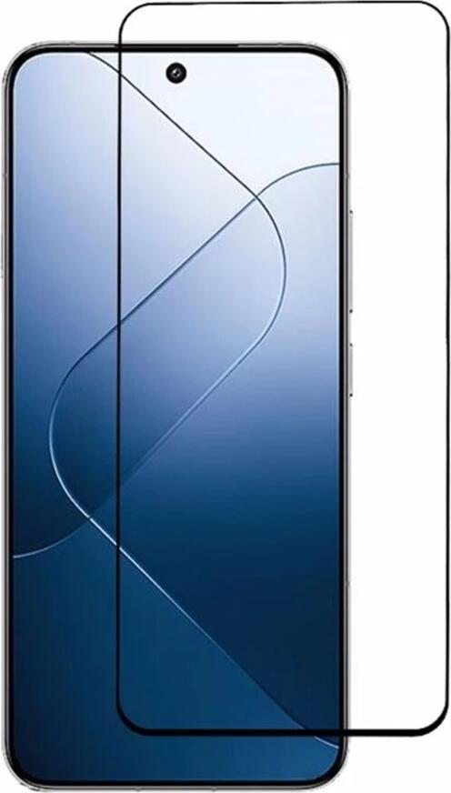 Защитное стекло Helmet Diamond Glass 5D из закаленного стекла для Xiaomi 14, высокая устойчивость к царапинам и ударам, черная рамка