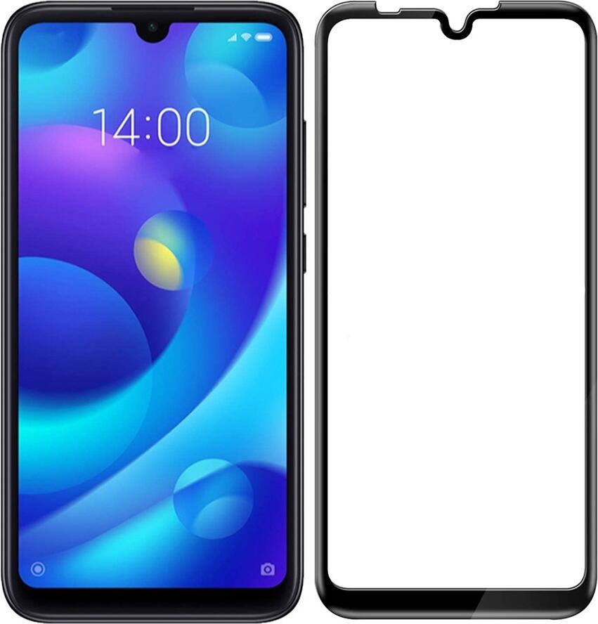 Helmet Diamond Glass 4D Screen Protector for Xiaomi Mi Play, Full Coverage Tempered Glass, Scratch and Shock Resistant, Anti-Fingerprint, Black