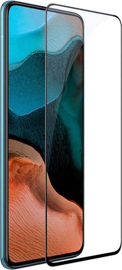 Helmet Diamond Glass 4D Tempered Glass Screen Protector for Xiaomi Pocophone F2 Pro, Full Coverage Scratch and Impact Resistant, Anti-Fingerprint