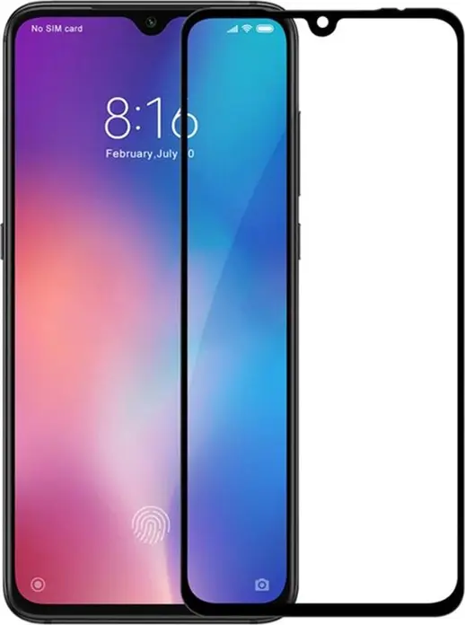 Helmet Diamond Glass 4D Tempered Glass Screen Protector for Xiaomi Mi 9 Lite, Full Coverage Scratch and Impact Resistant with Oleophobic Coating