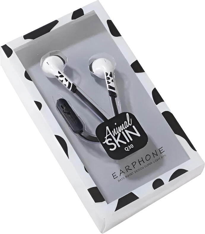 Keeka Earphones 3.5mm Q30, Black