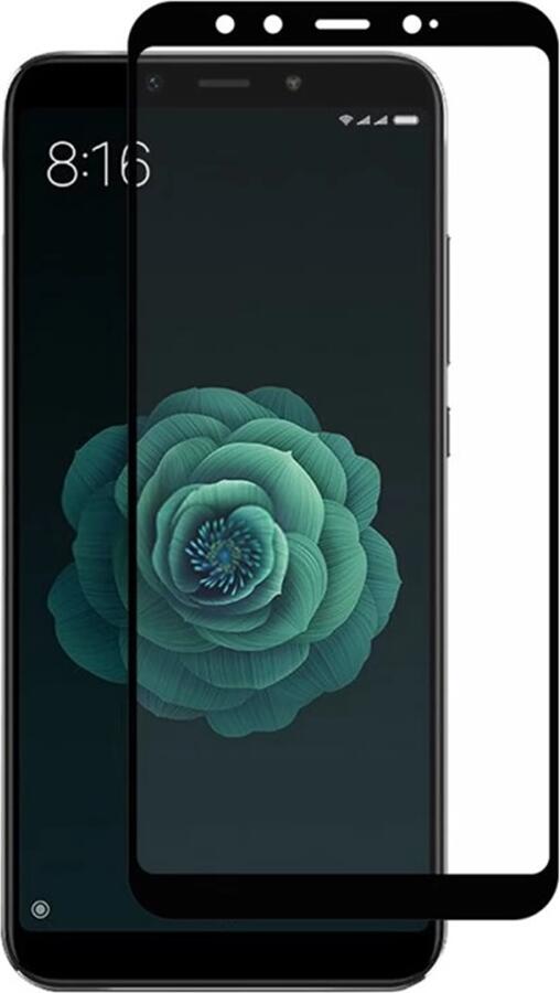 Helmet Glass Tempered Glass Screen Protector for Xiaomi Mi A2 Mi 6X, Diamond 4D Texture, Scratch and Shock Resistant Durable Front Display Film