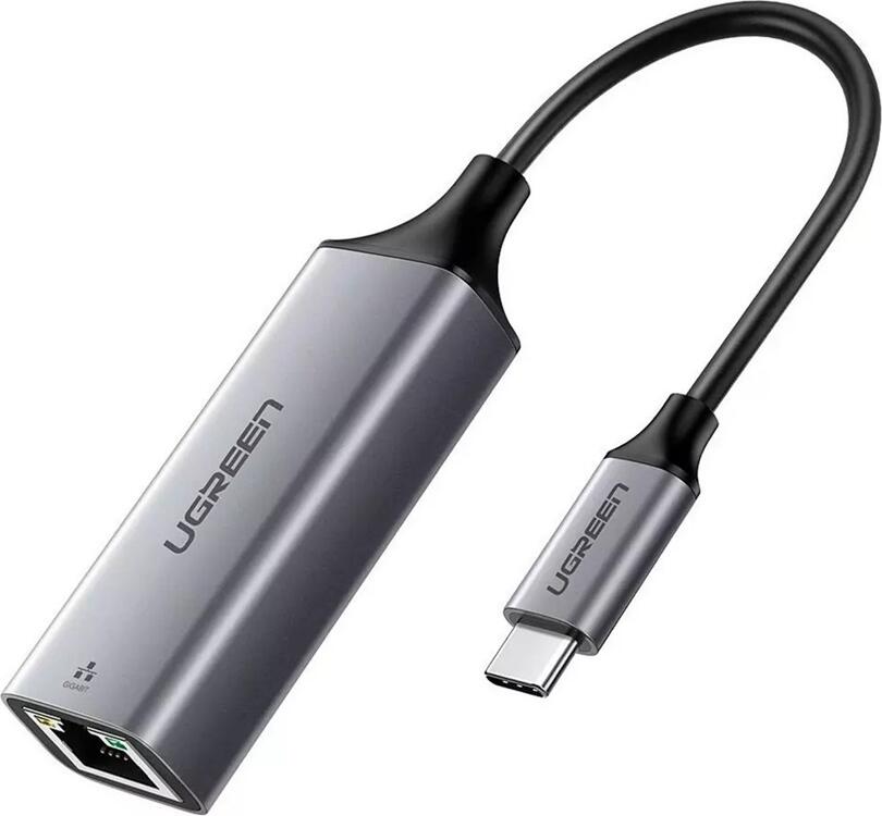 UGREEN Adapter Type-C 3.1 to RJ45 Gigabit Ethernet Thunderbolt 3 CM199, Space Gray