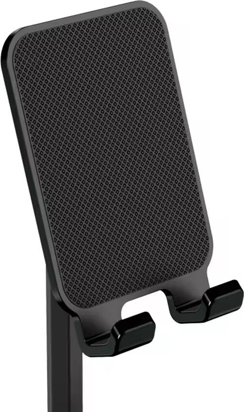 Jokade Qingtian Series JE008 Desktop Phone and Tablet Stand, Black, ABS+PC Carbon Fiber Grain, Multi-Angle Adjustable, Anti-Slip, 160x100x100mm