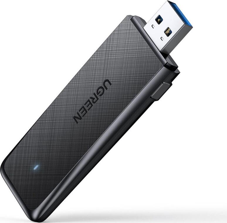 UGREEN CM492 AC1300 Dual Band USB 3.0 WiFi Adapter, 867Mbps (5GHz) + 400Mbps (2.4GHz), MIMO Wireless Network Card with 3dBi Antenna for Windows 11/10/8/7