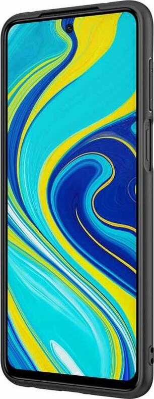 Helmet Shock-Resistant TPU Back Cover Case for Xiaomi Note 9s, Note 9 Pro, Note 9 Pro Max, Robust Protective Shell with Raised Edges, Black