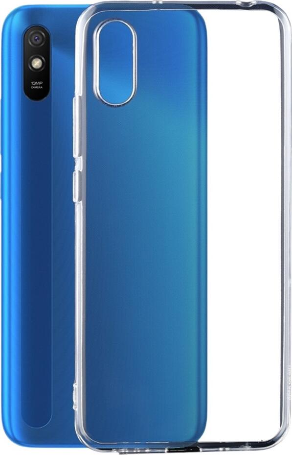 Clear TPU Soft Case for Xiaomi Redmi 9A, Transparent Protective Soft-Shell Cover with Precise Cutouts