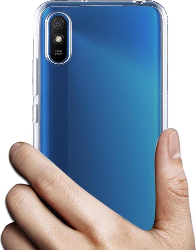 Clear TPU Soft Case for Xiaomi Redmi 9A, Transparent Protective Soft-Shell Cover with Precise Cutouts