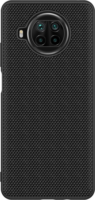 Black Helmet Case for Xiaomi Mi 10T Lite 5G, Protective Back Cover, Polycarbonate TPU and Nylon, Slim Fit Snap-on Case with Camera Protection