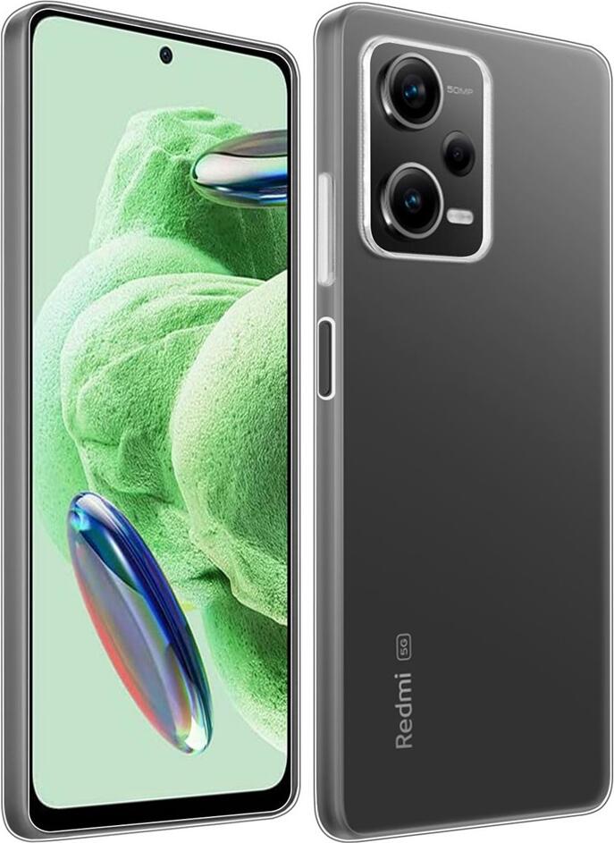 Прозрачный чехол TPU Helmet для Redmi Note 12 5G, мягкий гибкий противоударный кейс с защитой камеры и экрана, противоскользящий дизайн