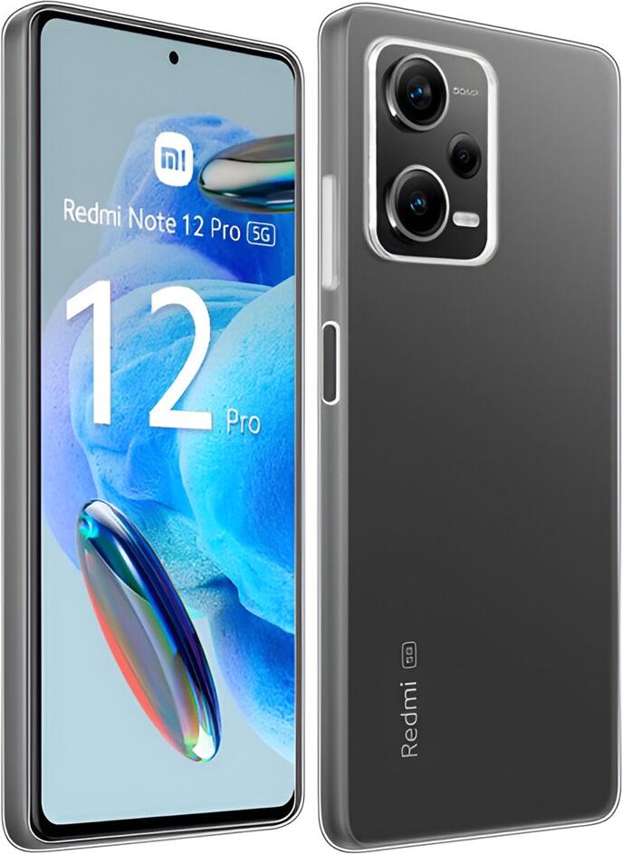 Clear Helmet Case for Xiaomi Redmi Note 12 Pro 5G Protective Cover, Soft TPU and Liquid Silicone Material, Precision Fit Design