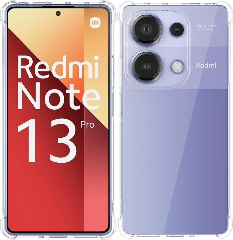 WOO Case Soft TPU Redmi Note 13 Pro 4G, Clear