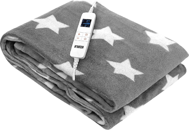 NOVEEN Electric Heated Blanket EB651 Grey Star 180x130 cm