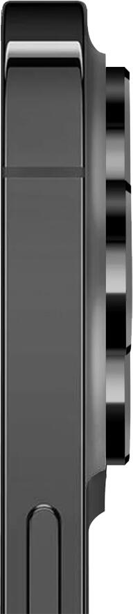 Uniq Optix Aluminium Camera Lens Protector for iPhone 15 Pro Max, 9H Tempered Glass, 5-Layer Shield, Scratch and Shatter Resistant, Black