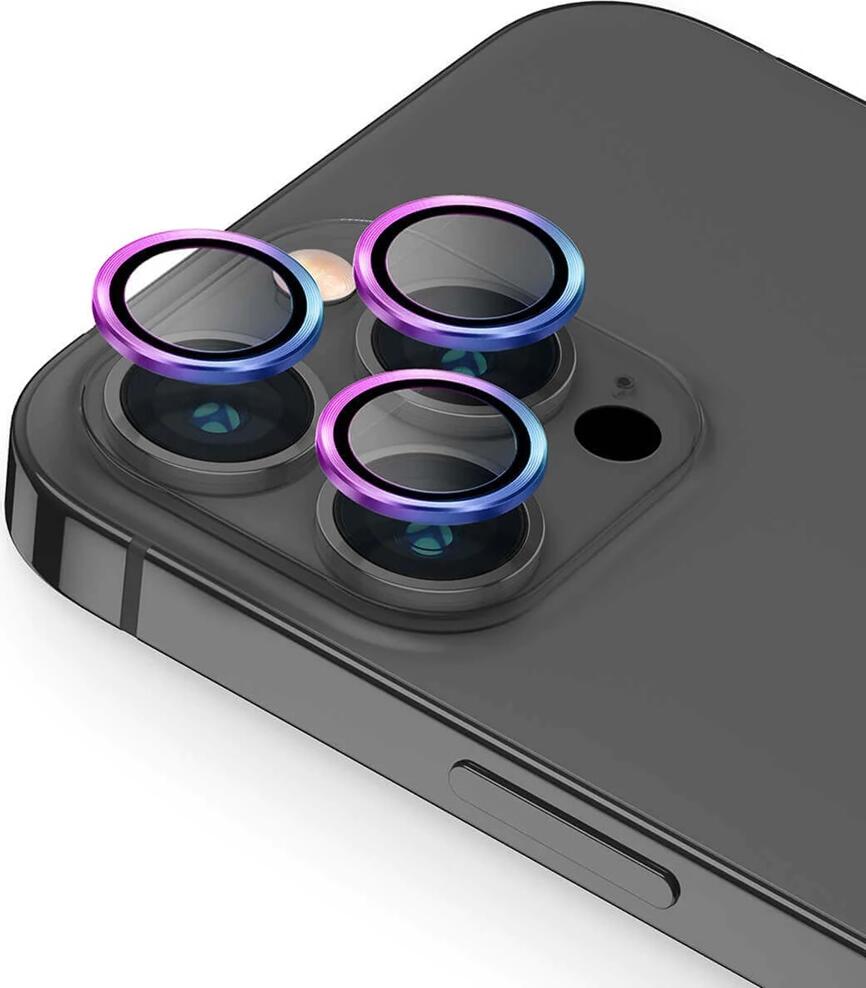 Uniq Optix Camera Lens Protector for iPhone 14 Pro Max and 14 Pro, 9H Tempered Glass with Aluminum Alloy Frame, HD Clarity Scratch Resistant Shield
