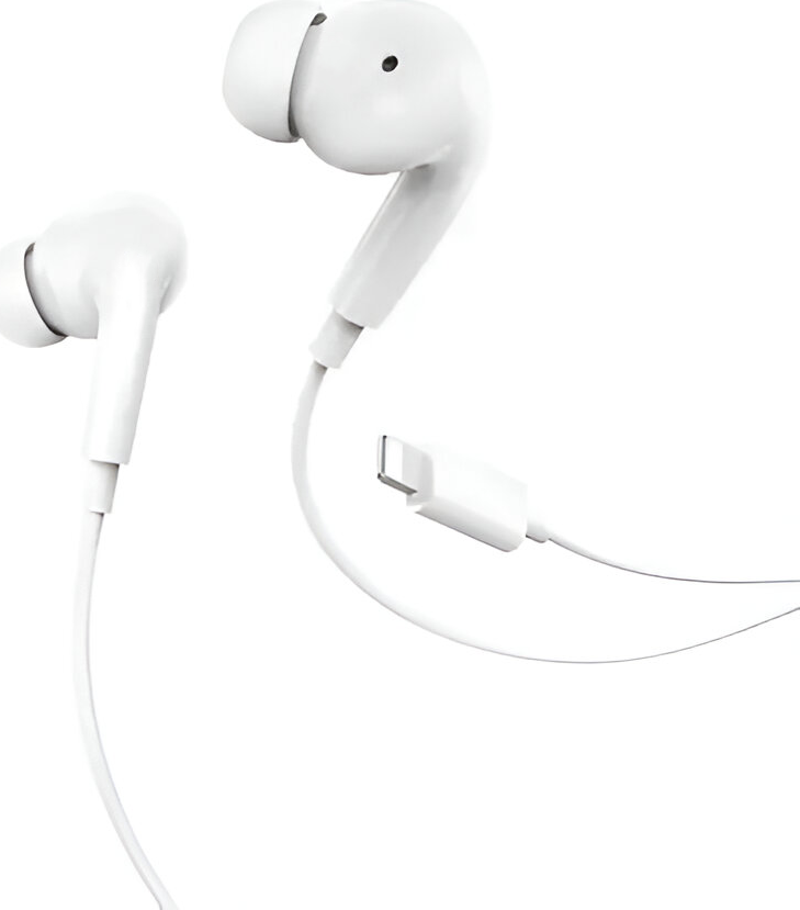 Helmet Earphones Lightning with Mic M2 Series, White
