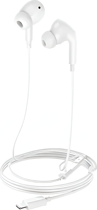 Helmet M2 Series In-Ear Wired Earphones with Lightning Connector, Integrated Microphone, HD Music Support, Passive Noise Isolation, Ergonomic Design, Smart Calling
