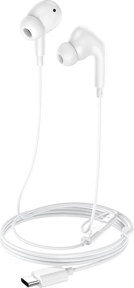 Helmet Earphones Type-C with Mic M2 Series, White