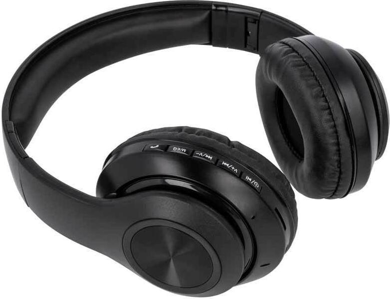 Casca Setty GSM108198 Bluetooth v4.1 On-Ear cu Radio FM, Slot microSD, Microfon Integrat, Design Pliabil, Jack 3.5mm, Negru