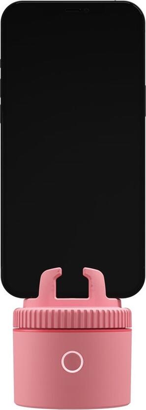 Pivo Pod Lite AI-Powered Auto-Tracking Smartphone Mount, Pink, 360 Degree Continuous Pan, 1400mAh Battery, Bluetooth 5.2, USB-C, 1/4" Tripod Mount