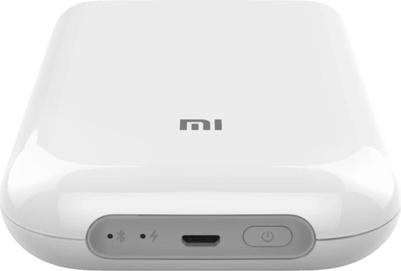 Xiaomi Mi Portable Photo Printer, ZINK Zero Ink Thermal Printing, 2x3 inch (50x76mm) 313 DPI, Bluetooth 5.0, iOS Android Compatible, USB-C, White