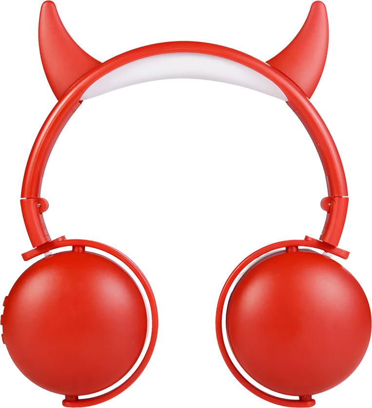 Keeka On-Ear Headphones with MIC Bluetooth BH-S521, Red
