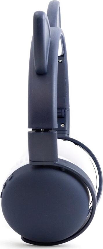 Keeka BK1 Bluetooth On-Ear Headphones with Integrated Microphone, Foldable Cat-Ear Design Wireless Headset, Dark Blue