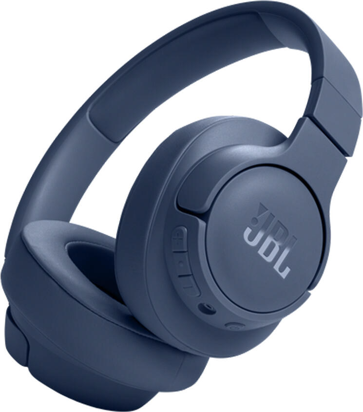 Casca Wireless JBL Tune 720BT On-Ear, Albastru, Bluetooth 5.3, Drivere Dinamice 40mm, Sunet Pure Bass, Baterie 76h, Incarcare Rapida USB-C, Design Pliabil