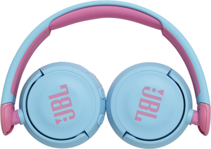 JBL JR 310BT Wireless On-Ear Headphones for Kids, Bluetooth 5.0, 85dB Volume Limit, 30h Playtime, USB-C Charging, Foldable Design, Blue