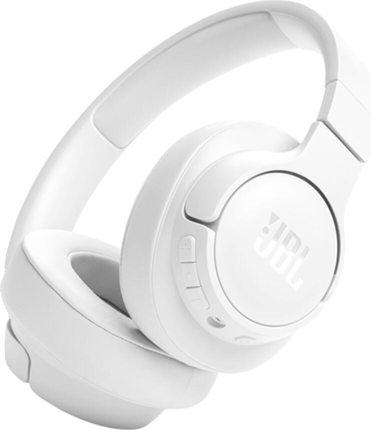 JBL Tune 720BT Wireless On-Ear Headphones, White, Bluetooth 5.3, 40mm Dynamic Drivers, Pure Bass Sound, 76h Battery Life, USB-C Quick Charge, Foldable