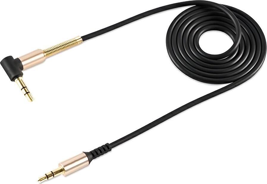 Helmet Audio Cable 3.5 to 3.5 Nylone, Black