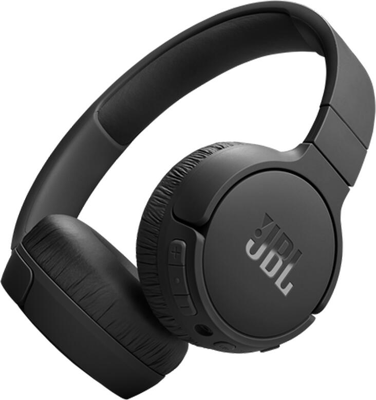 Casca Wireless On-Ear JBL Tune 670NC, Negru, cu Anulare Adaptiva a Zgomotului, Sunet Pure Bass, Bluetooth 5.3, Baterie pana la 70h, Conectare Multipoint