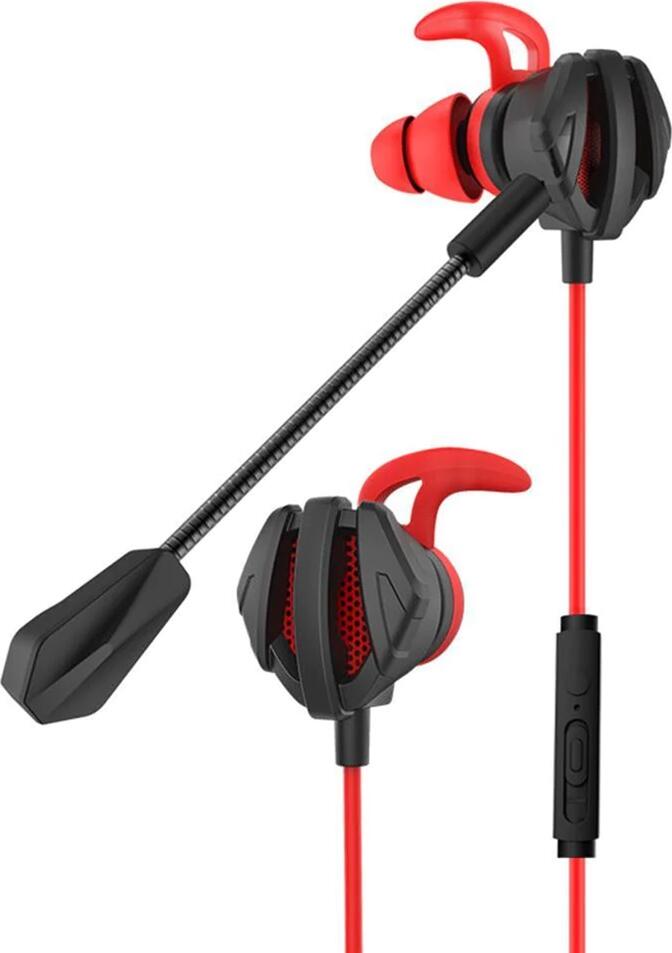 Remax Headphone Type-c RM-755 Gaming, Black-Red